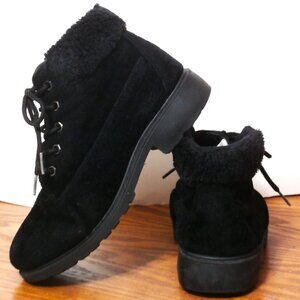 Black Bobbie Brooks GIRL'S D-S FAUX FUR Fashion Boots US Size 3 Lace up Boots